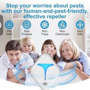 Ultrasonic Pest Repeller - White